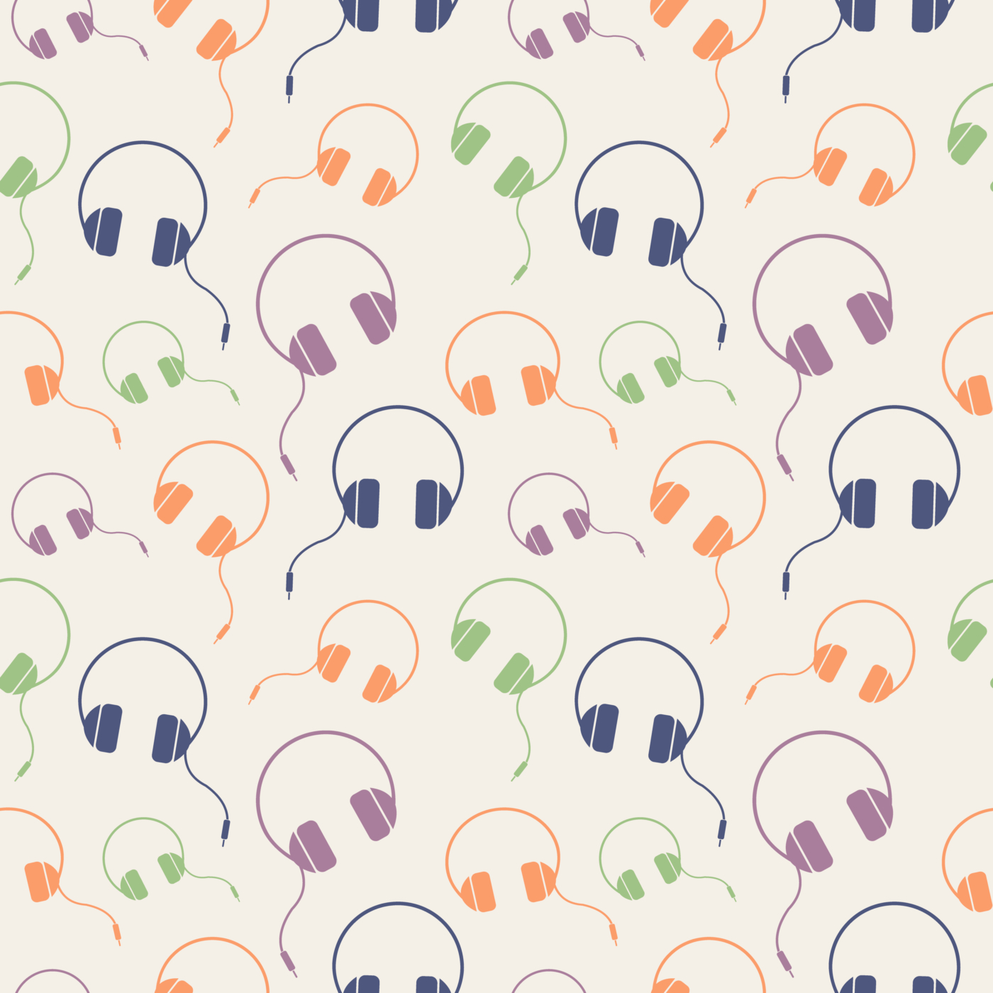 pattern of headphones