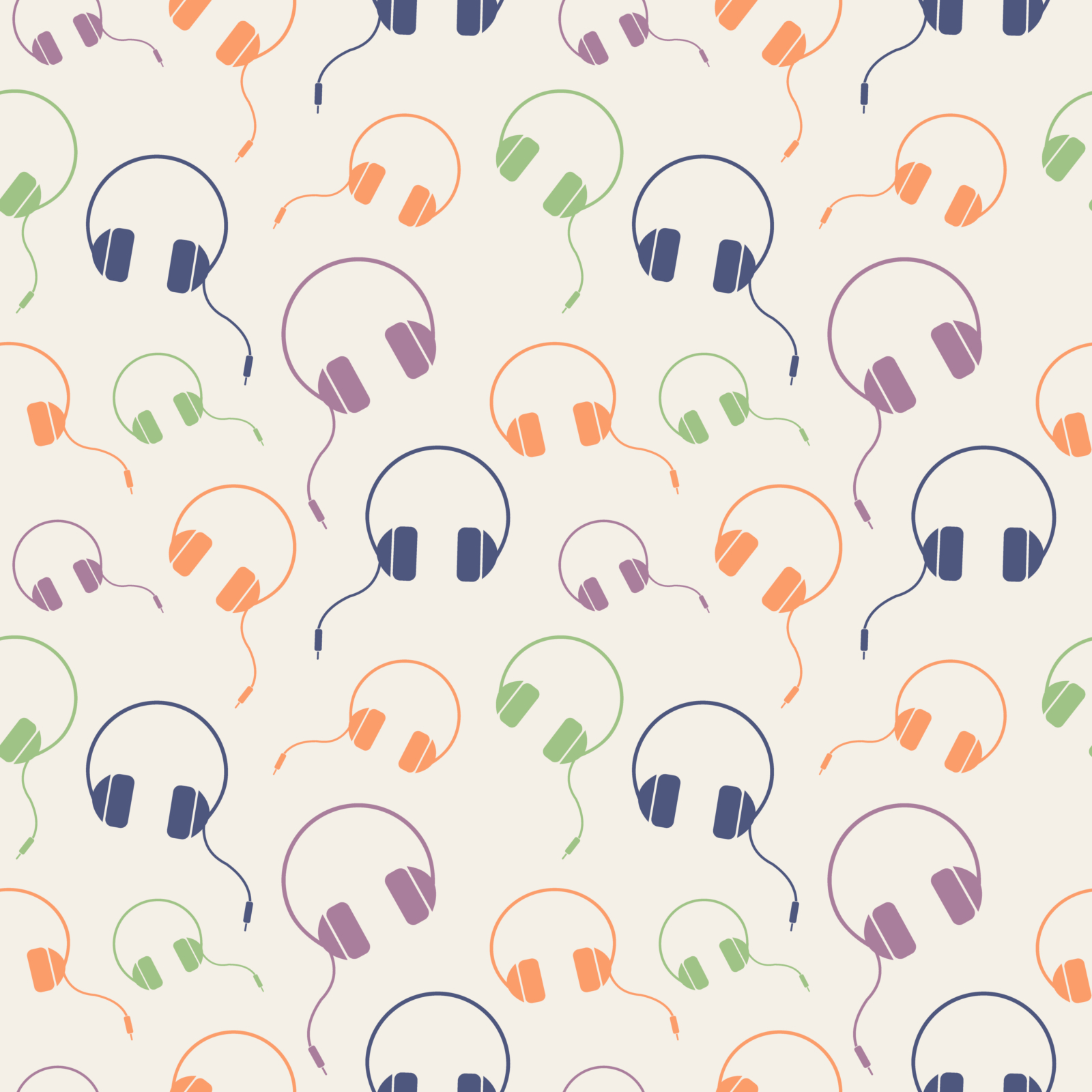 pattern of headphones