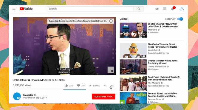 Showing the youtube transcript on the right of the video