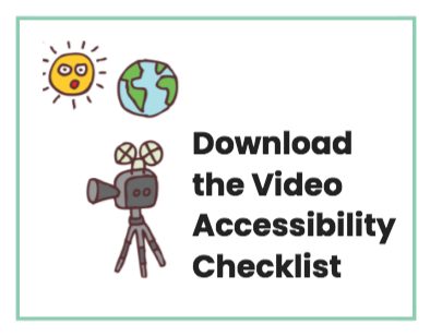 Download the video accessibility checklist