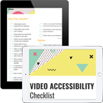 Video Accessibility checklist download