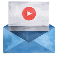 envelope with a video inside